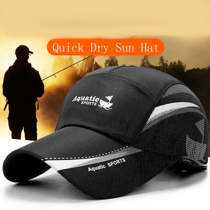 Waterproof Quick Dry Men Baseball Cap Outdoor Golf Fishing Sun Hat Summer Adjustable Man Women Sports Running Visor Caps